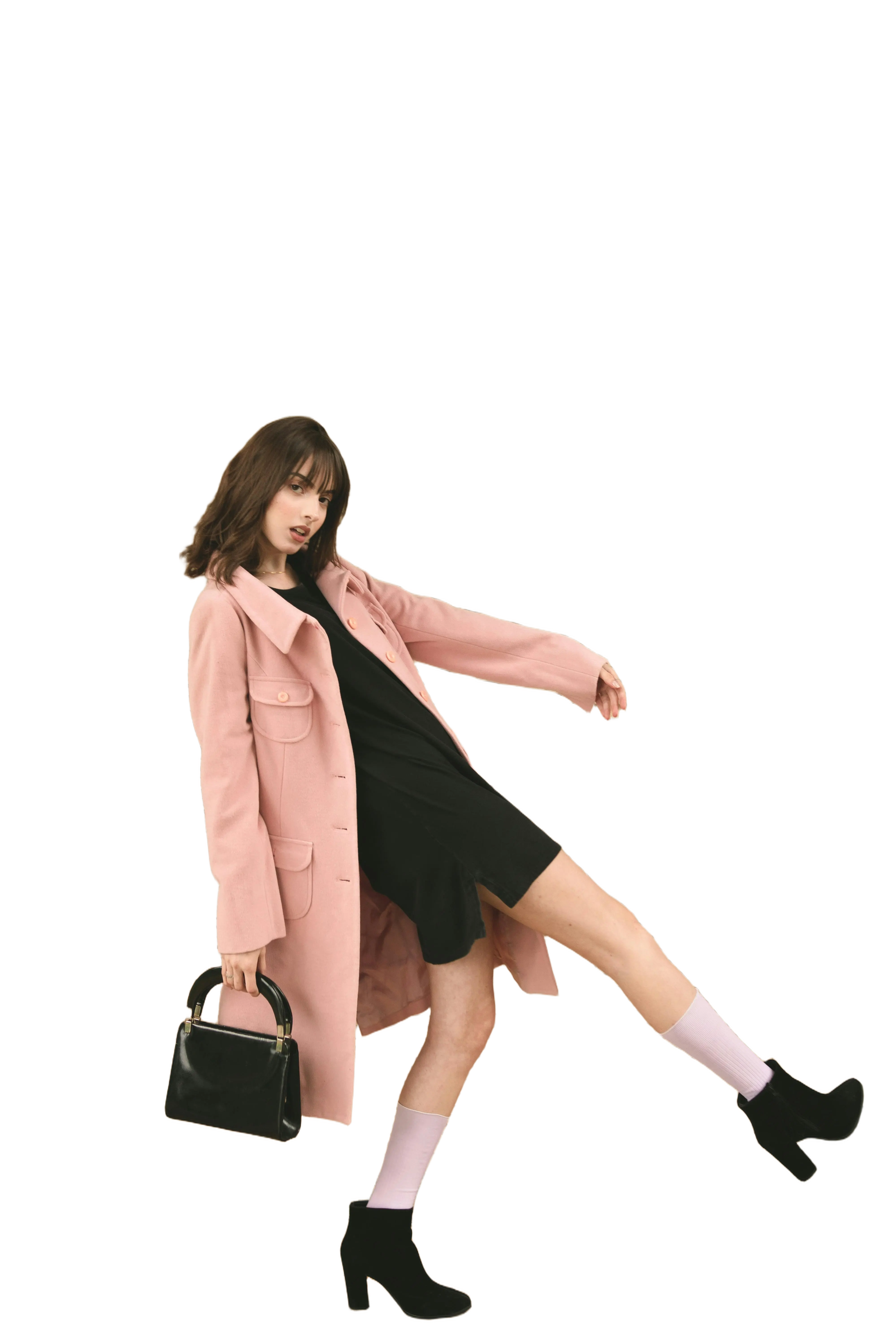 Before Apparel model before and after background removal