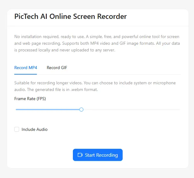 Perekam Layar PicTechAI